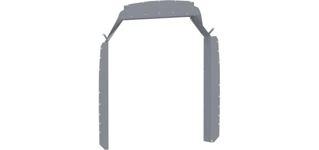 40669TH – HOLMAN Bulkhead Divider Wing, For Holman Bulkhead Model 40660/ 40661/ 40665 Powder Coated Gray Steel